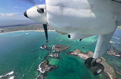 Propeller of a light aircraft.